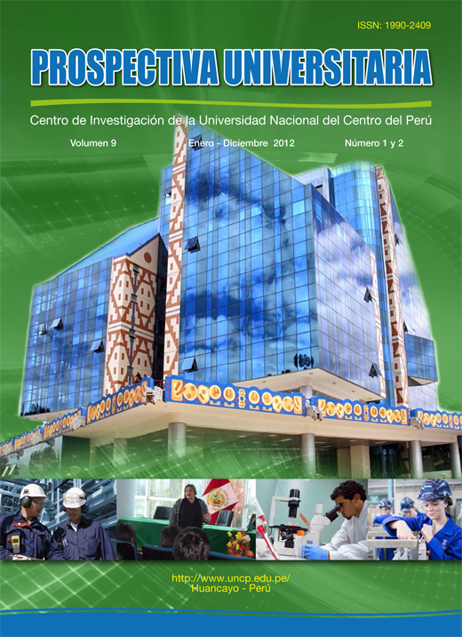 					Ver Vol. 9 Núm. 1 (2012): Prospectiva Universitaria
				