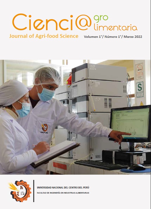 					Ver Vol. 3 Núm. 1 (2022): Ciencia Agro Alimentaria
				